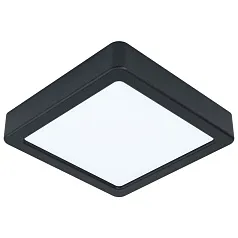 купить 99255 Светодиодный накладной светильник FUEVA 5, 10,5W (LED), 160х160, H28, 1350lm, 4000K, сталь, черн