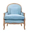 Мягкое полукресло с подлокотниками Aldo Light Blue №0