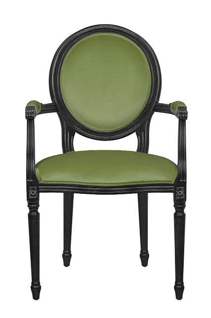 Мягкий стул с подлокотниками Delo Kora Arm Green