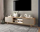 Комод "Лайн (Line)" с нишей низкий под TV R27/beige №2