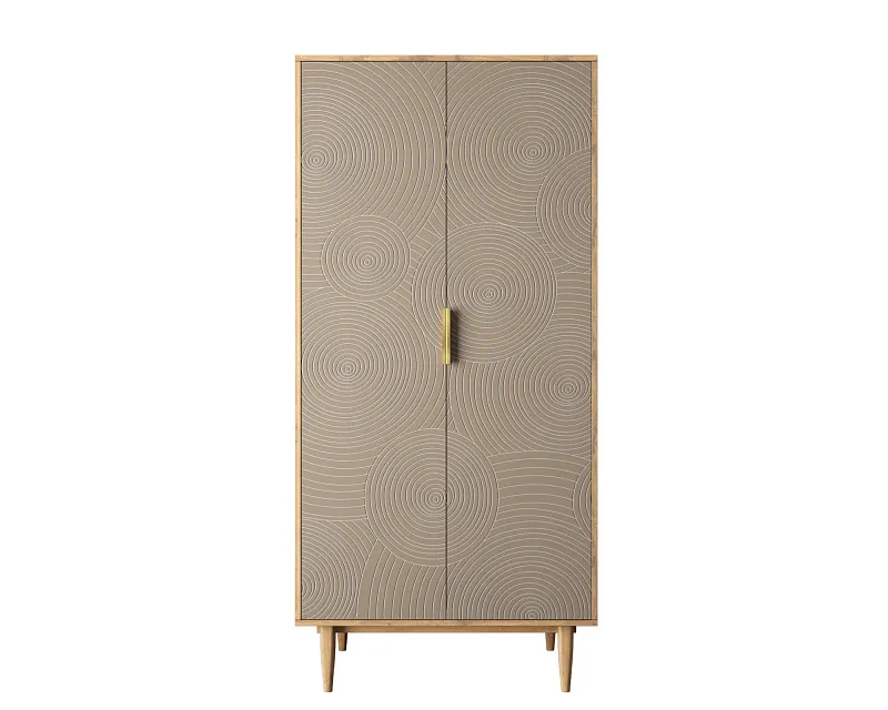 Шкаф малый двухстворчатый "Лайн (Line)" R24/beige в Москве Шкаф малый двухстворчатый "Лайн (Line)" R24/beige