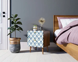 красивые Тумбочка "Berber" с двумя ящиками 13 принт арт BB03/Print_13, разноцветная на заказ