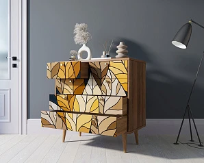 стильный Комод "Berber" пять ящиков 08 принт арт BB36/Print_08 на заказ