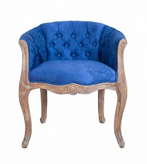 Низкое кресло ретро Kandy Blue в интерьере