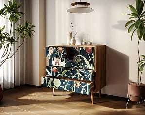 красивый Комод "Berber" пять ящиков арт BB36/Print_54 на заказ