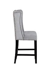 заказать Дизайнерский полубарный стул Skipton Average Grey Velvet