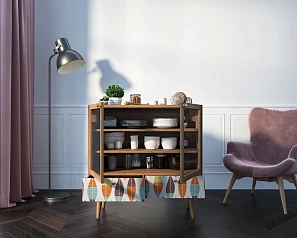 купить красивый Буфет низкий "Berber" принт 48 арт BB47/Print_48 в интернет-магазине