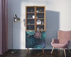 Буфет "Berber" малый принт 32 арт BB30/Print_32 в интерьере