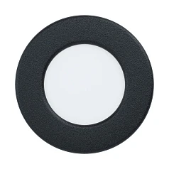 заказать 99211 Светодиодный встраиваемый светильник FUEVA 5, 2,7W (LED), ?86, ET26, IP44, 300lm, 3000K, сталь, чер