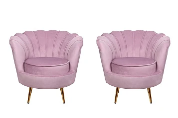 купить стильные Комплект кресел ракушка Pearl Pink в интернет-магазине