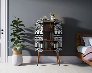 красивые Комод на высоких ножках "Berber" 19 принт арт BB09/Print_19