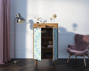 купить Комод "Berber" два ящика и дверки 46 принт арт BB46/Print_46