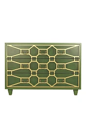 купить Зеленый комод "Emerald" 3 ящика арт DSC347ETG в интернет-магазине