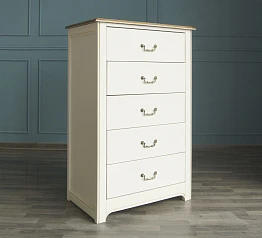 заказать стильные Бежевый комод "Olivia" высокий на 5 ящиков арт GA3005C