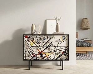 купить стильный Комод с двумя дверками "Emerson" by Kandisky арт EM02/Print_01
