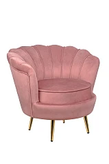 красивое Низкое кресло ракушка Pearl Pink V3 на заказ