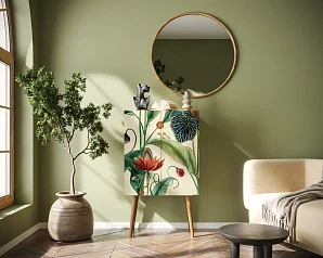 Комод на высоких ножках "Berber" арт BB09/Print_55 в интерьере