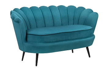 заказать Диван ракушка Pearl Double Marine Velvet на черных ножках