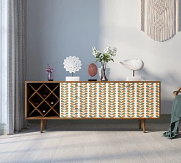 купить красивые Комод "Berber" удлиненный с бутылочницей принт 23 арт BB15/Print_23