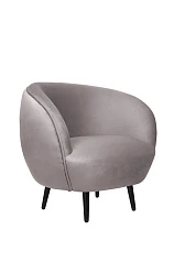 купить Мягкое кресло Small Benee Grey на черных ножках