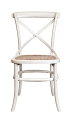 стильный Стул ретро Cross Back White Ver.2