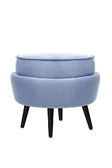 заказать Пуф Pearl Adorn Sky на черных ножках