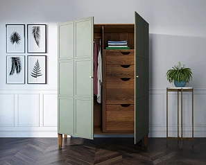 красивый Шкаф "Andersen" широкий двухстворчатый арт AN27 на заказ