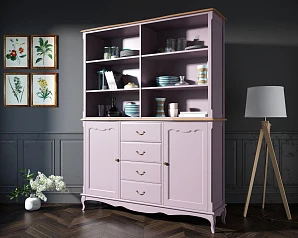 купить красивый Шкаф Leontina Lavanda с открытым верхом арт ST9351/2L в интернет-магазине