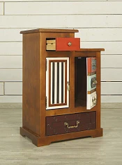 Прикроватная тумба "Gouache Birch" арт M20010ETG/1, разноцветная