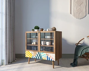 купить Буфет низкий "Berber" принт 42 арт BB47/Print_42 в интернет-магазине