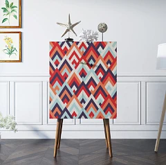 фото Комод на высоких ножках "Berber" 2 принт арт BB09/Print_02 в интерьере