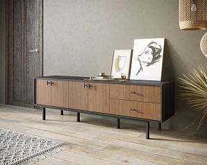 Комод с четырьмя дверками и двумя ящиками "Emerson" арт EM04 на заказ