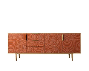 купить красивые Комод "Line" удлиненный R25/red в интернет-магазине