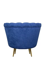 купить красивое Низкое кресло ракушка Pearl синий