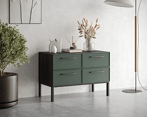 купить стильные Комод с четырьмя ящиками "Nicole" арт NEM05G в интернет-магазине