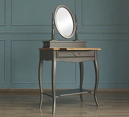 Туалетный столик "Leontina Black" с зеркалом арт ST9321BLK на заказ в интернет-магазине