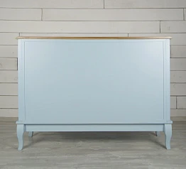 купить стильный Комод "Leontina Blue" (3 ящика и 3 двери) арт ST9344B