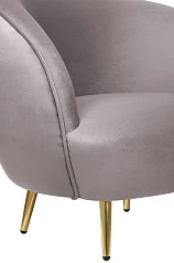 купить стильное Мягкое кресло для гостиниц Small Benee Grey в интернет-магазине