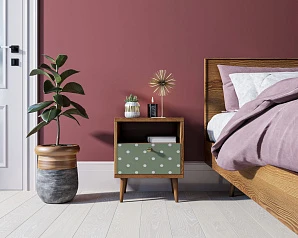 стильные Тумбочка "Berber" с одним ящиком 12 принт арт BB06/Print_12, разноцветная