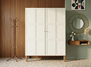 заказать Шкаф "Андерсен (Andersen)" широкий двухстворчатый арт AN27WH