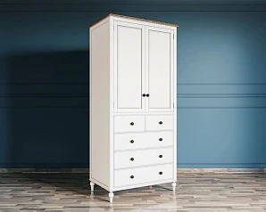 стильный Шкаф двухстворчатый "Odri" с 5 ящиками арт od2127KR5