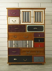 Комод «Gouache Birch» вертикальный арт M10535ETG/1