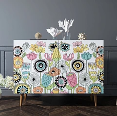 фото Комод с принтом 3 "Berber" две дверки арт BB04/Print_03