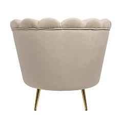 Низкое кресло ракушка Pearl Taupe