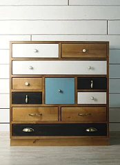 стильные Комод для белья «Aquarelle Birch» 10 ящиков арт RE-19ETG/4