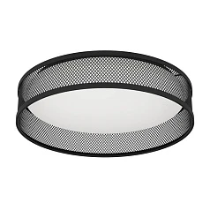 900795 Потолочный светильник LUPPINERIA, 20W (LED), 3000K, 2400lm, H95, ?385, сталь, черный / пластик, белый