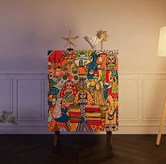 заказать Комод "Berber" большой принт 1 арт BB12/Print_01