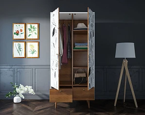 купить Шкаф двухстворчатый "Berber" принт 9 арт BB16/Print_09