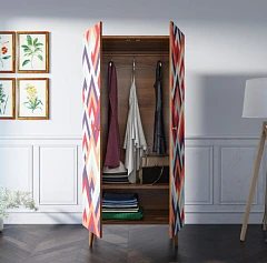 купить красивые Шкаф малый двухстворчатый "Berber" принт 2 арт BB08/Print_02 в интернет-магазине