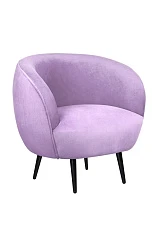 фото Мягкое кресло Benee Purple на черных ножках